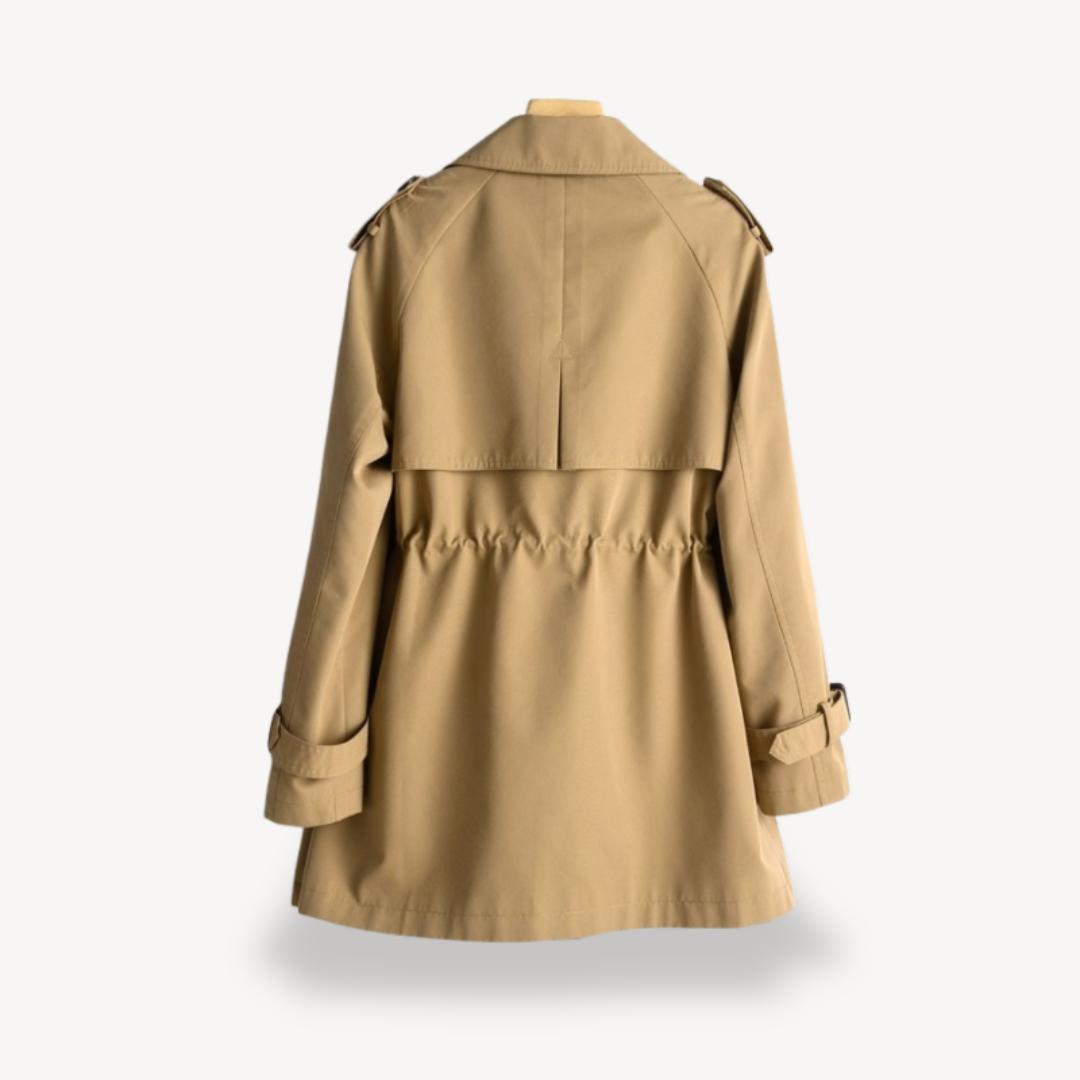 Women’s Double-Breasted Trench Coat – Tailored Longline Style