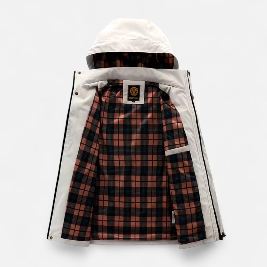 Men’s Jacket with Hood – Classic Zip-Front Layout