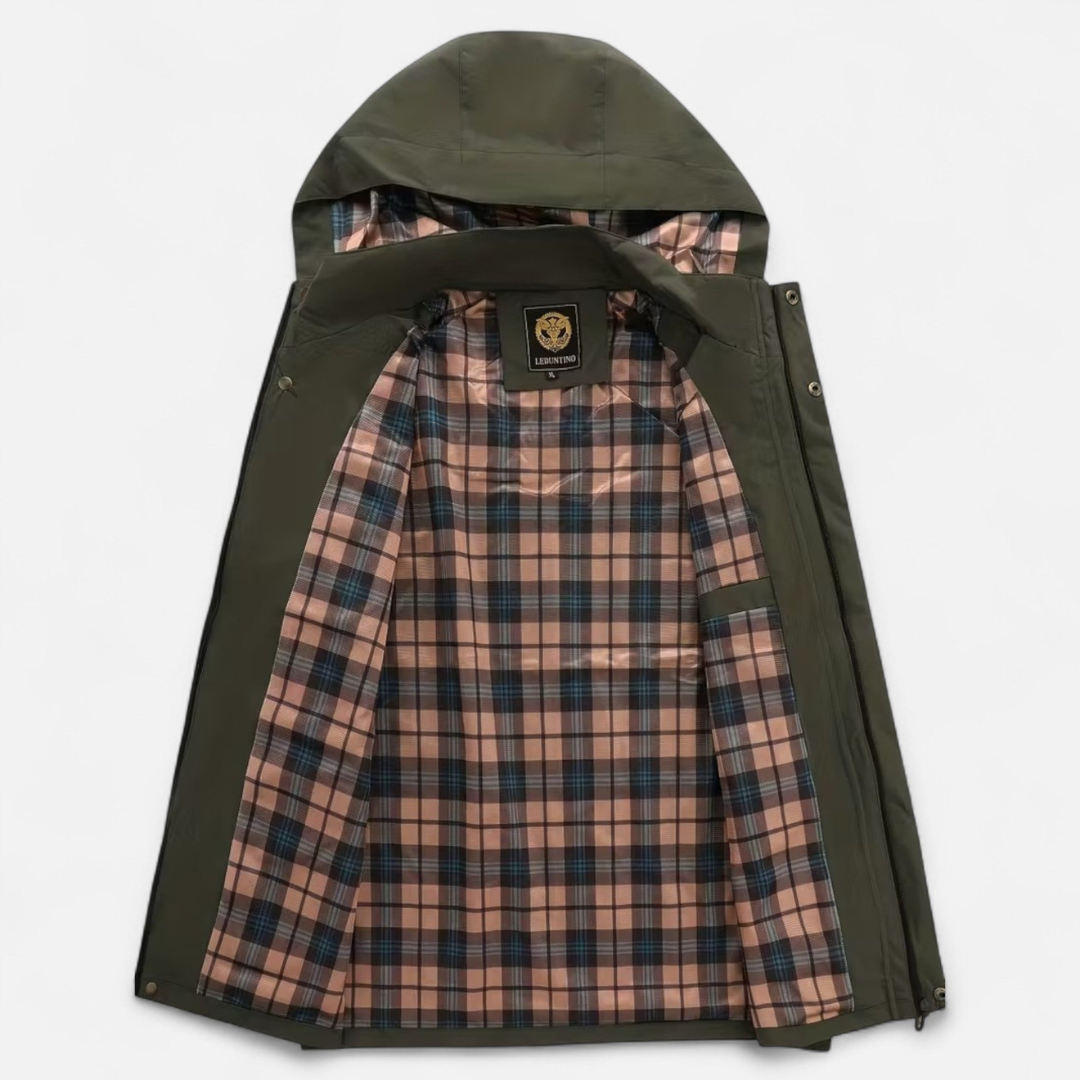 Men’s Jacket with Hood – Classic Zip-Front Layout