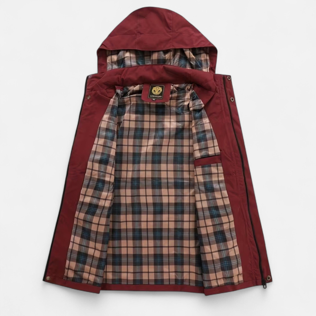 Men’s Jacket with Hood – Classic Zip-Front Layout