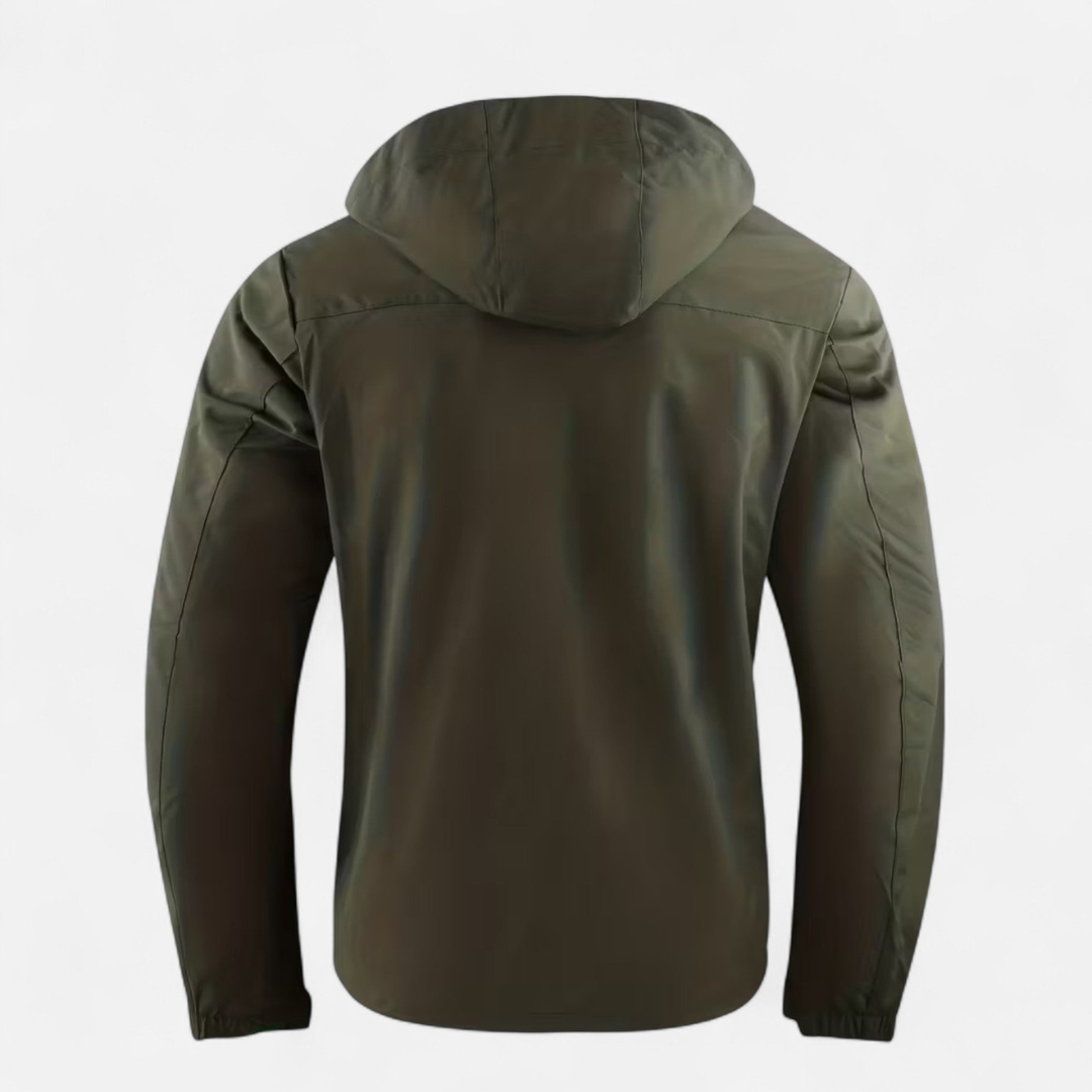 Men’s Jacket with Hood – Classic Zip-Front Layout