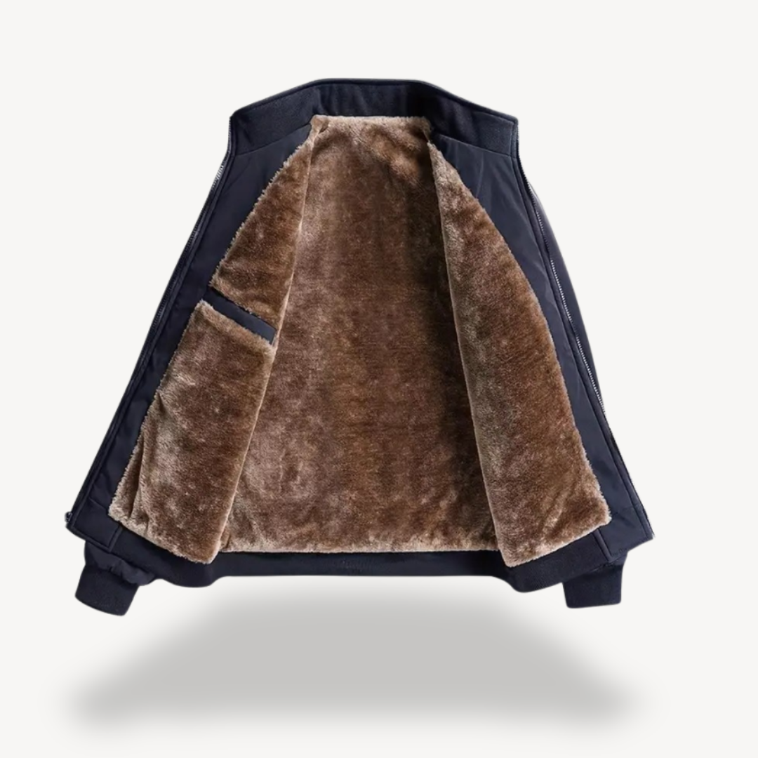 Men’s Sherpa-Lined Zip Jacket – Everyday Outerwear