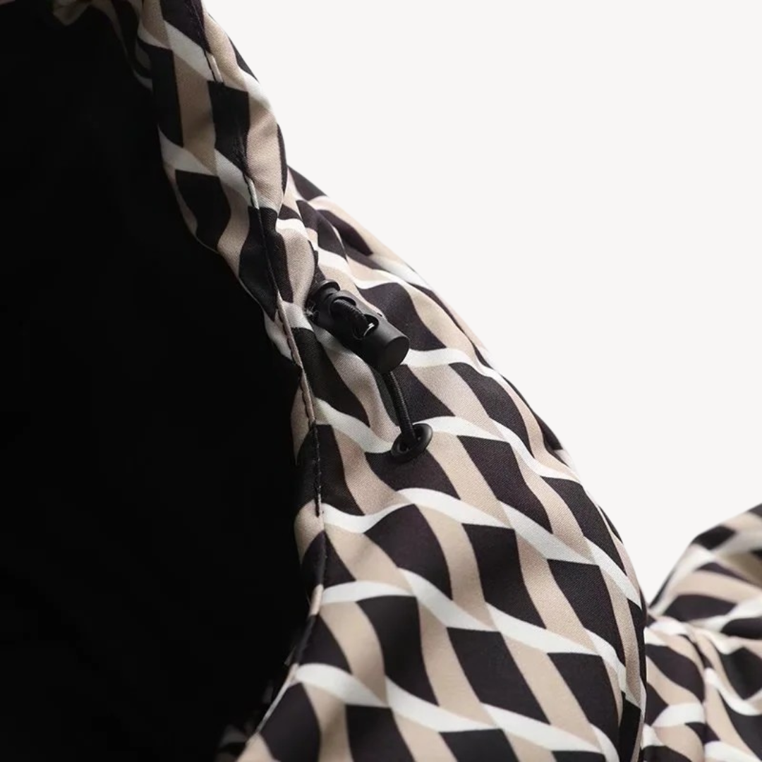 Women’s Belted Puffer Jacket with Hood – Contemporary Quilted Style