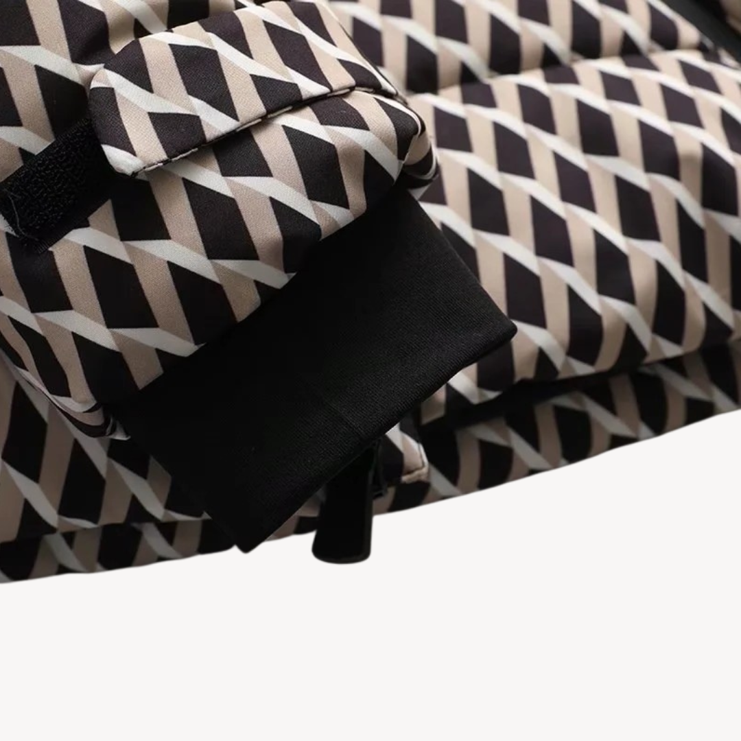 Women’s Belted Puffer Jacket with Hood – Contemporary Quilted Style