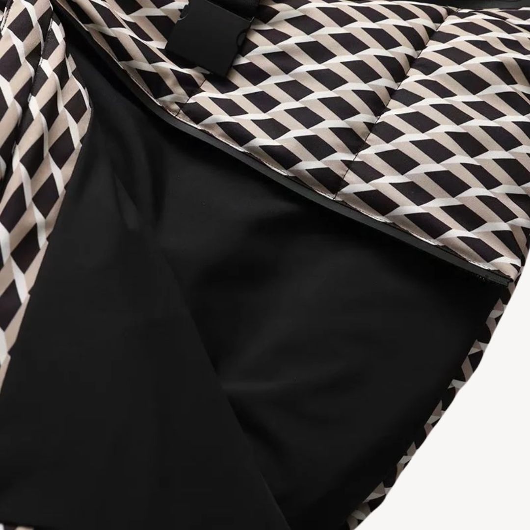 Women’s Belted Puffer Jacket with Hood – Contemporary Quilted Style