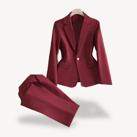 Women’s Blazer and Trousers Set – Tailored Two-Piece Suit