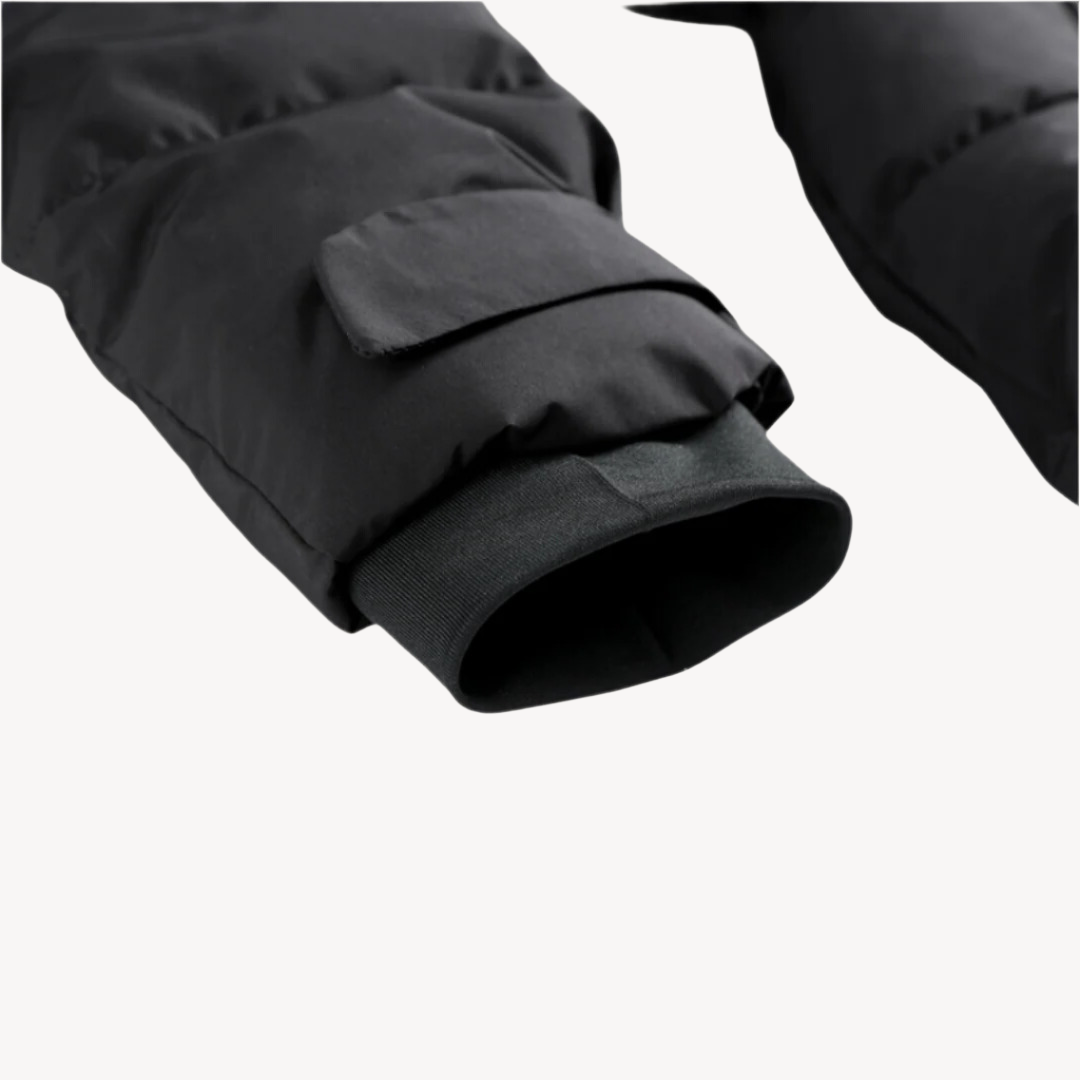 Women’s Puffer Jacket with Belt – Structured Silhouette