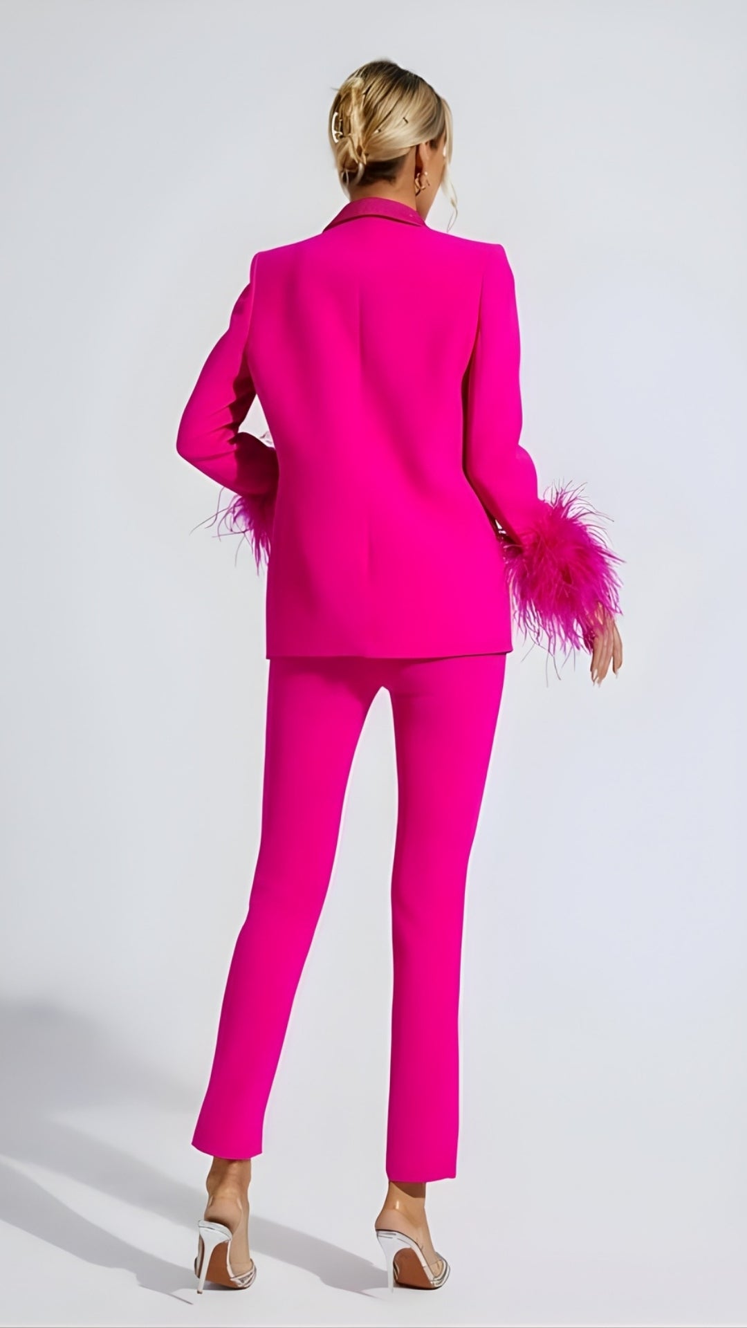 Women’s Blazer and Trouser Set – Decorative Tailored Design