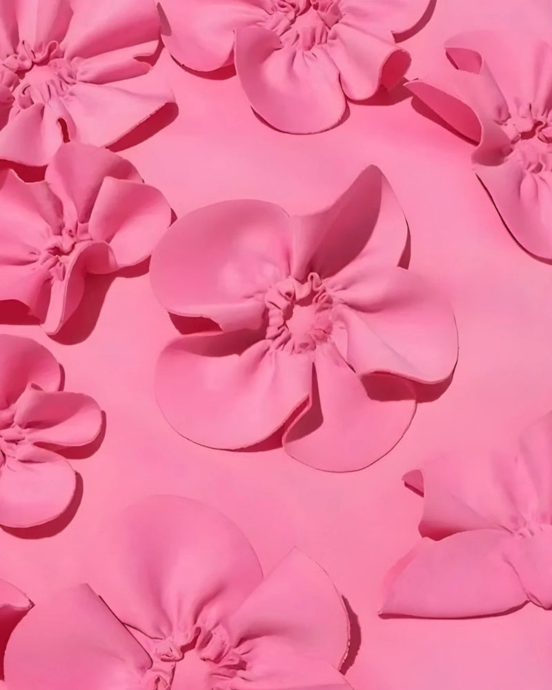 Women’s Maxi Dress – Sleeveless Floral Appliqué Design