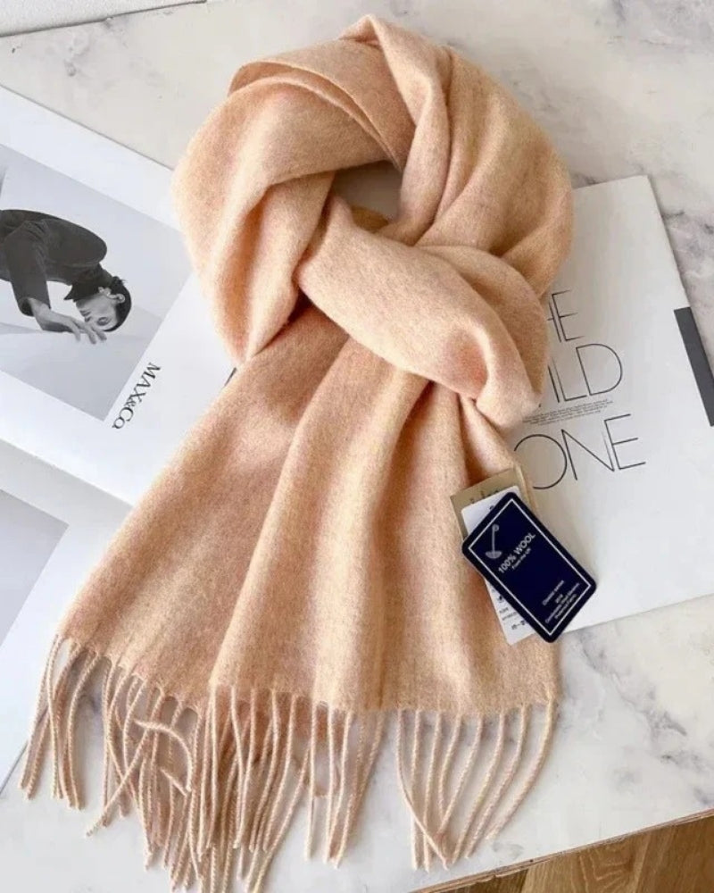 Women’s Wool Scarf – Classic 100% Wool Design