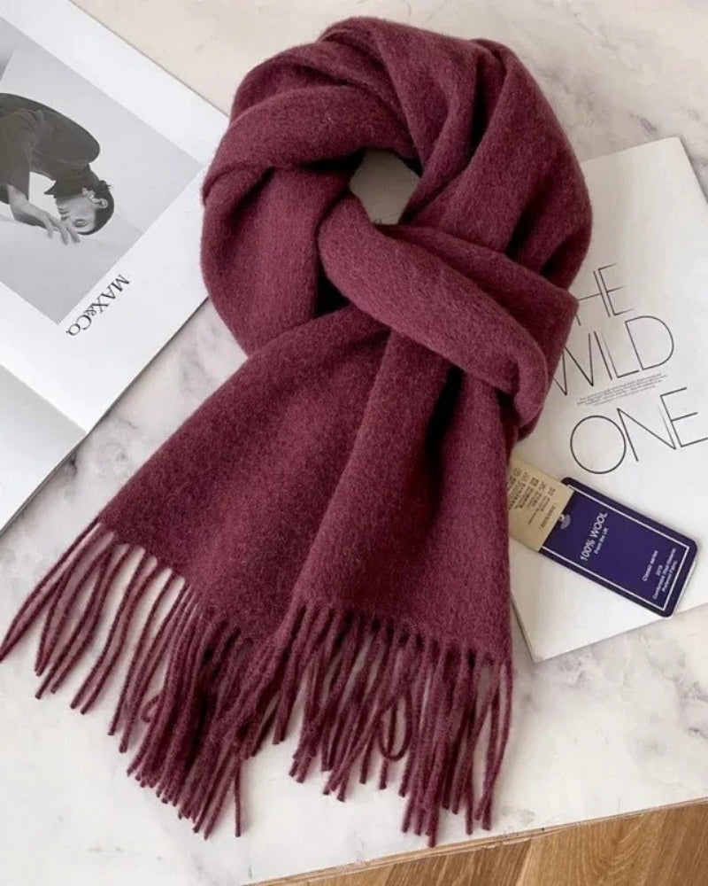 Women’s Wool Scarf – Classic 100% Wool Design
