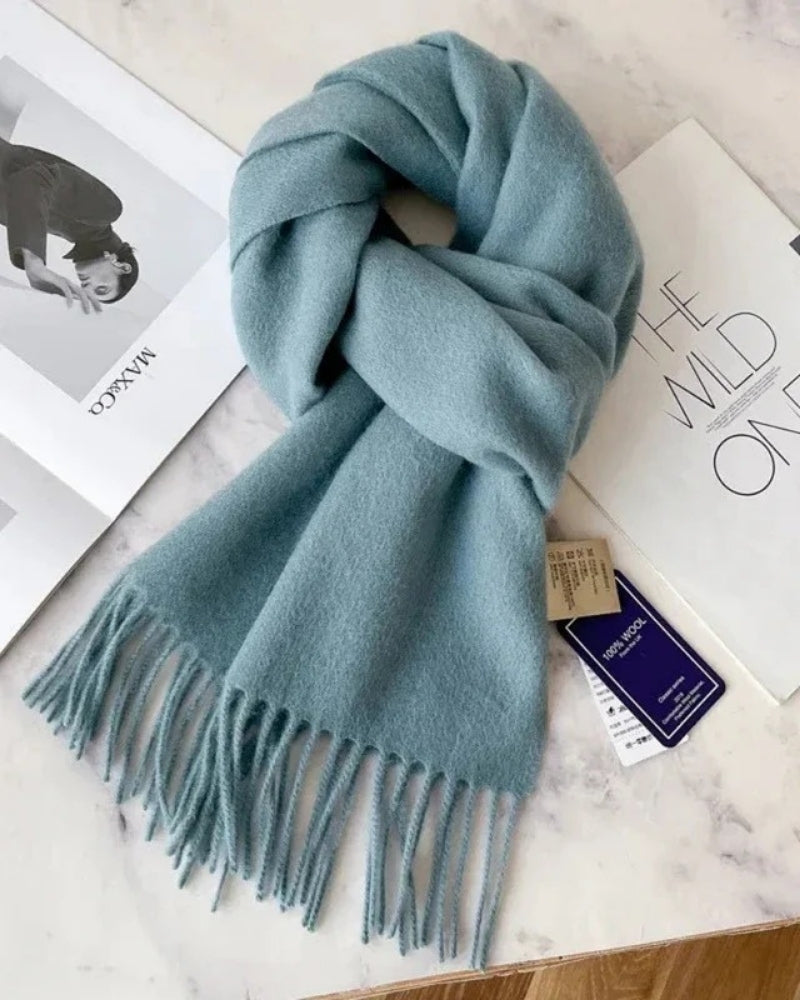 Women’s Wool Scarf – Classic 100% Wool Design