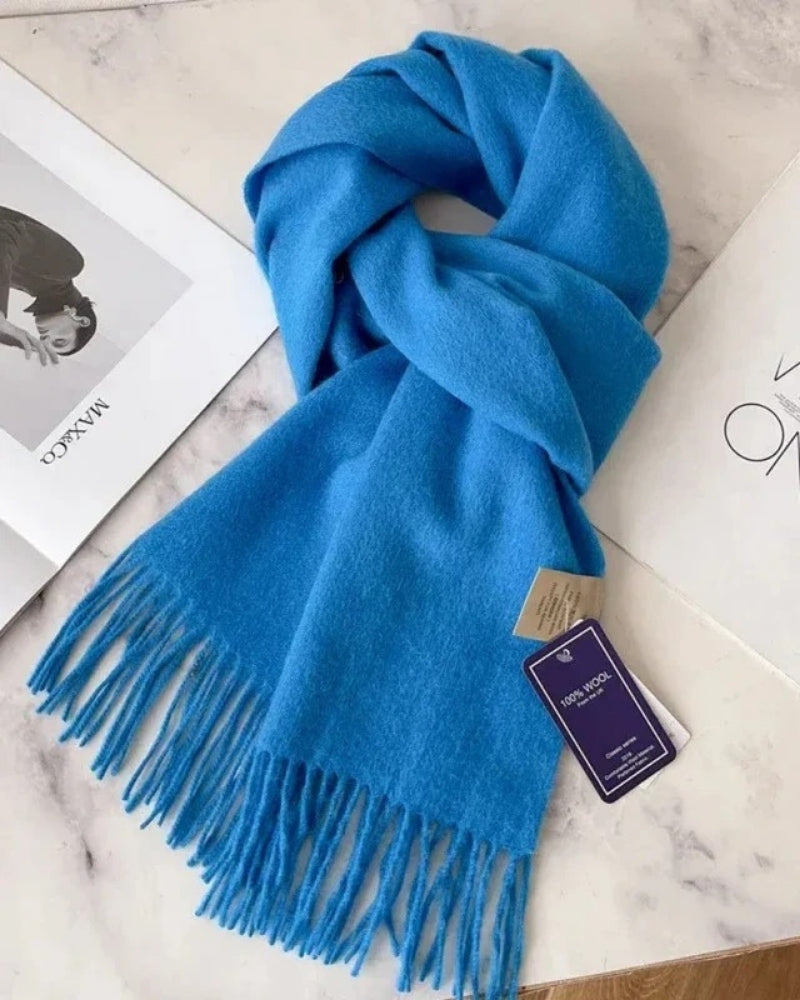 Women’s Wool Scarf – Classic 100% Wool Design