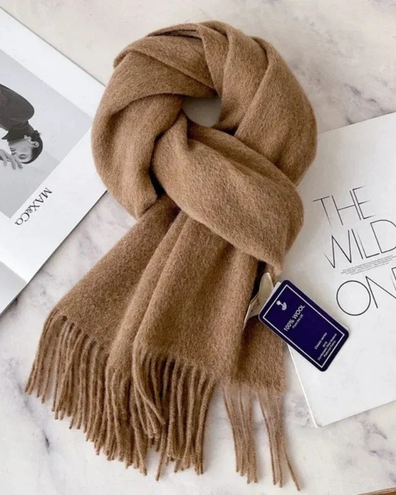 Women’s Wool Scarf – Classic 100% Wool Design