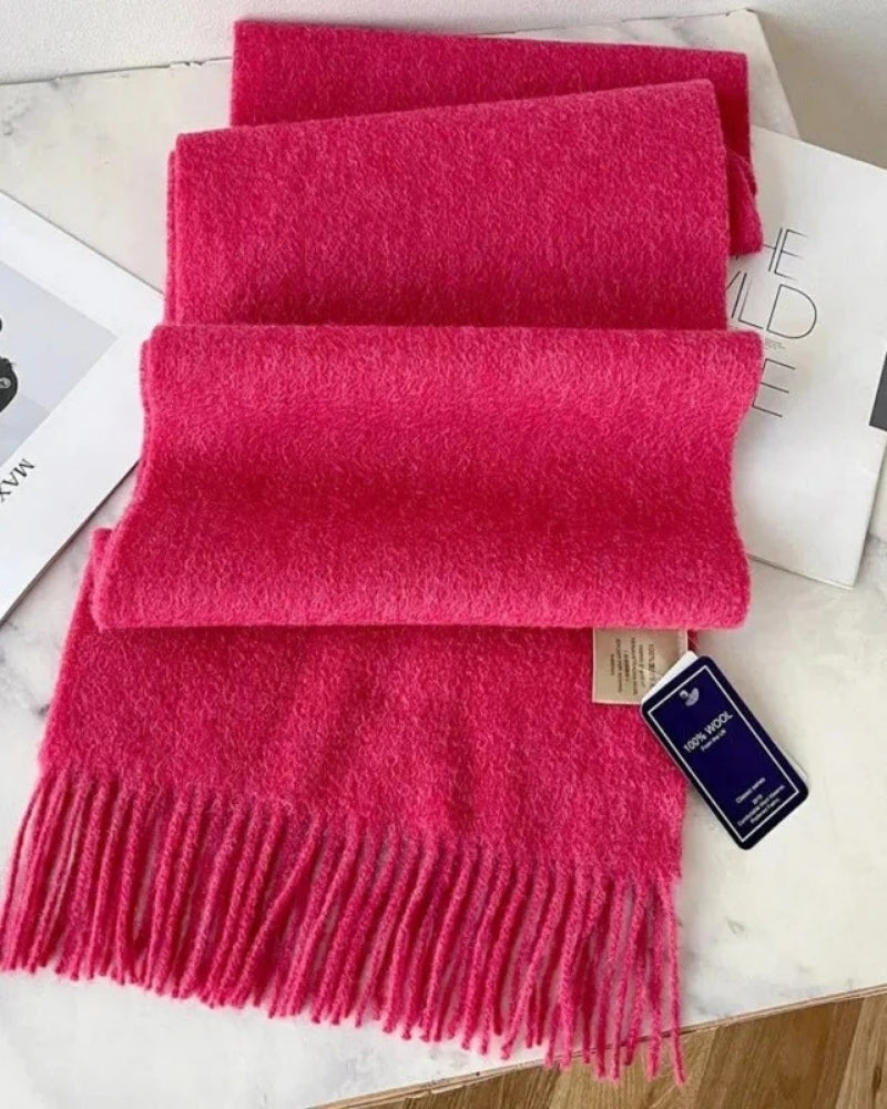 Women’s Wool Scarf – Classic 100% Wool Design